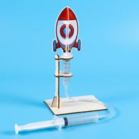 Hands-on DIY Projectile Launcher Kit Laser-Cut Air Projectile Launcher Kit Lightweight Clear Plastic