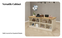 Versatile Center Island Display Table Simple Design Shoe and Bag Display Stand Stable Structure Shop Furniture Strong Load-Bearing for Boutique Owners, Retailers, Retail Managers, Temporary Shops, Gift Shop, Tradeshows