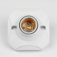 Pendant Light with E27 Lamp Holder for Living Room, Waterproof Ceiling Pendant with Square PC Design, Flame Retardant E27 Screw Base, 6A 250V