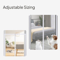 Indoor Pet Gate Mesh Barrier, No-Drill Installation