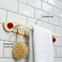 Suction Cup Towel Holder, Wall Mounted Towel Rail, Towel Bar for Kitchen Towel Hanging, Suction Towel Holder for Hand Towels