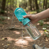 Portable Pet Water Bottle and Food Dispenser for Dogs and Cats