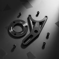 Aluminum Alloy 220mm Disc Brake Adapter Kit CNC Machined Scooter Brake Upgrade Bracket High Strength 84mm Caliper Adapter Bracket Lightweight Design for DIY Mechanics