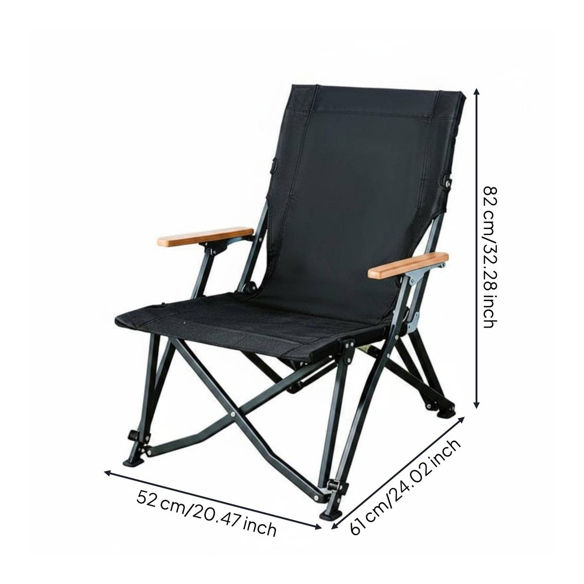 Reclining Camping Chair Lightweight Folding Camp Chair Breathable Outdoor Furniture for Picnic