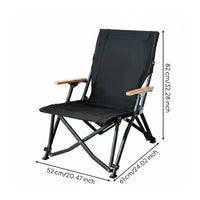 Reclining Camping Chair Lightweight Folding Camp Chair Breathable Outdoor Furniture for Picnic