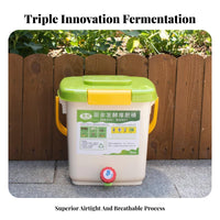 Bokashi Compost Bin Odorless Bokashi Container Indoor Composter Odor Control Kitchen Food Waste Composter for Garden, Countertop