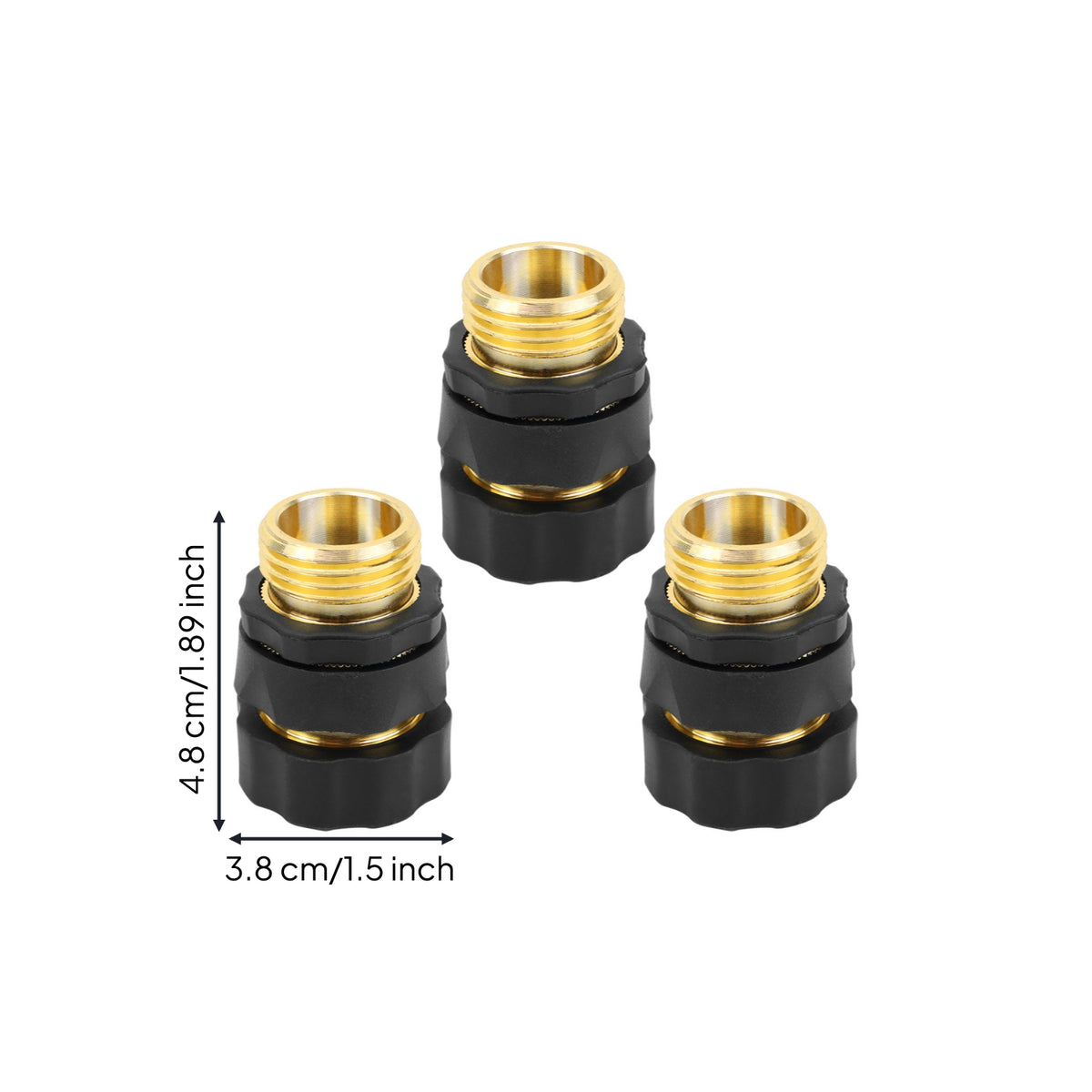3 Pieces Garden Hose Quick Connector Heavy Duty Garden Hose Quick Connect Tool for Gardeners