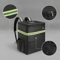 Food Delivery Backpack Sturdy Insulated Food Delivery Backpack Pizza Takeout Bag Hands-Unrestricted Water Resistant for Couriers