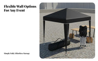Includes Sidewalls Folding Gazebo Protection Folding Event Canopy Waterproof Quick-Setup Canopy Portable for Market Vendors, Families, Small Business Owners, Commercial Events, Backyard, Weddings, Street Markets