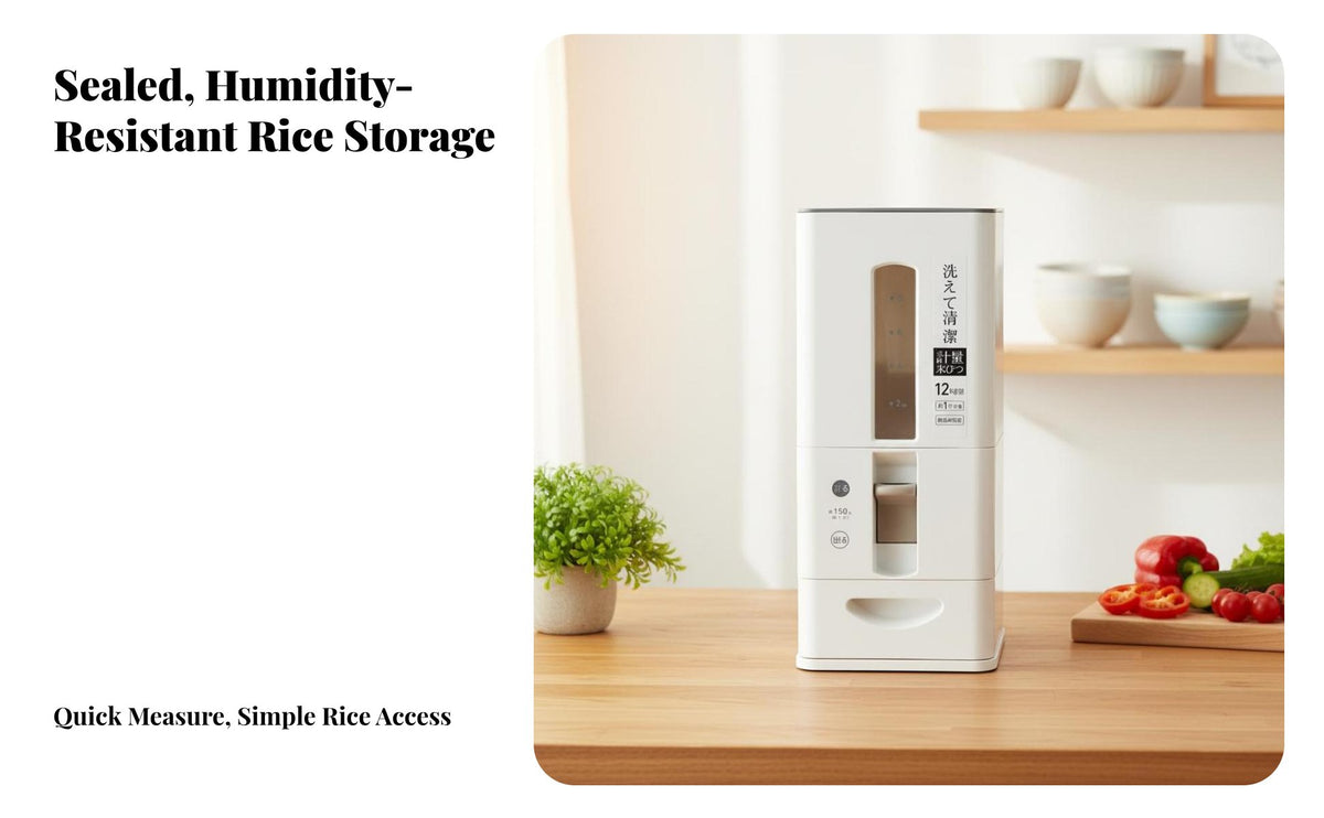 Rice Dispenser Moisture-Resistant Closure Ed Rice Storage Container Grain Storage Container Food-Grade Material Airtight