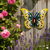 Metal Butterfly Wall Decor for Home, Garden, and Outdoor Fence Decoration