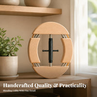 Metal Hardware Wooden Hat Stretcher Screw Style Adjustable Wooden Hat Shaper