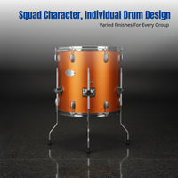 Fan Drum Cheer Team Drum Deformation Resistant 16 Inch Floor Tom for Cheerleaders, Competitions