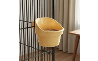Fall-Resistant to Falling Resistant Ice Cream Cone Bird Bowl Secure Mount Hanging Bird Food Cup Easy to Install Budgie Feeder Cup Long-Lasting ABS Material for Travel Cages