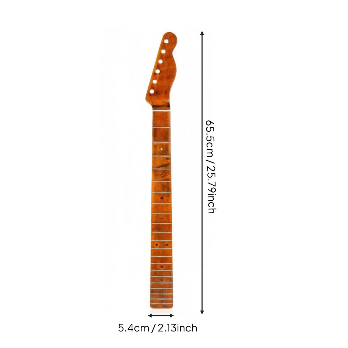 Bright Finish Telecaster Guitar Neck Replacement Part Telecaster Design Guitar Neck for Repair