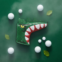 Tyrannosaurus Rex Sporting Headcover Easy On and Detach Dinosaur Sporting Club Cover Creature Design Wood Club Cover Soft Lining