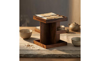 Multi Compartment Storage Rack Space Saving Rotating Storage Rack Scratch Resistant Wood Desk Organizer
