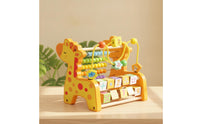 Educational Wooden Giraffe Toy Educational Wooden Bead Maze Sensory Bead Maze Colorful for Preschoolers
