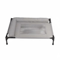 Removable and Washable Elevated Dog Bed with Supportive Cushion Moisture-Proof Elevated Dog Bed Easy to Clean L-Shaped Pet Lounger Solid Support for Large Dogs, Cats, Outdoor, Camping, Patio