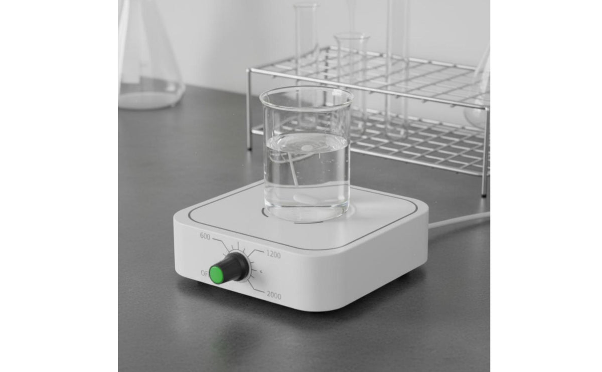 Compact Design Mini Stirrer Low Noise Adjustable Speed Mixer Quiet Operation Electromagnetic Stir Plate Easy to Clean for Students, Hobbyists, Homebrewers, Kitchen, Outdoor