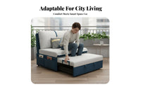 Space-Saving Fold-expandable Loveseat Bed Foldable Design Armless Fold-expandable Sofa Bed Multi-purposeFunction Sleeper Couch Easy Conversion for Apartment Dwellers, Young Adults, Small Living areas, Balcony, Guest Room, Lounge Area