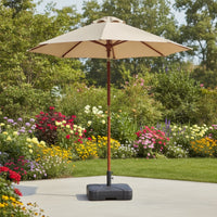Square Patio Umbrella Base Heavy Duty Fillable Umbrella Base Sturdy Stand Long-Lasting for Backyard