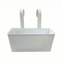Railing Planter Box over-the-Rail Hanging Planter Box Drainage Railing Flower Pot for Fence, Patio