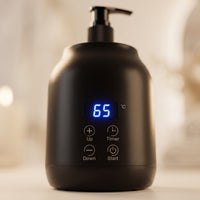 Touch-Controlled Massage Oil Heater Adjustable Temperature Massage Oil Warmer Digital Lotion Warmer with Pump Electric for Estheticians, Spa Owners