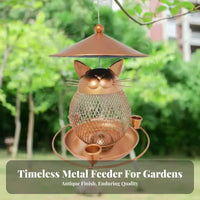 Hanging Outdoor Birds Feeder Rainproof Metal Weather-Resistant for Gardeners, Outdoor, Garden, Balcony