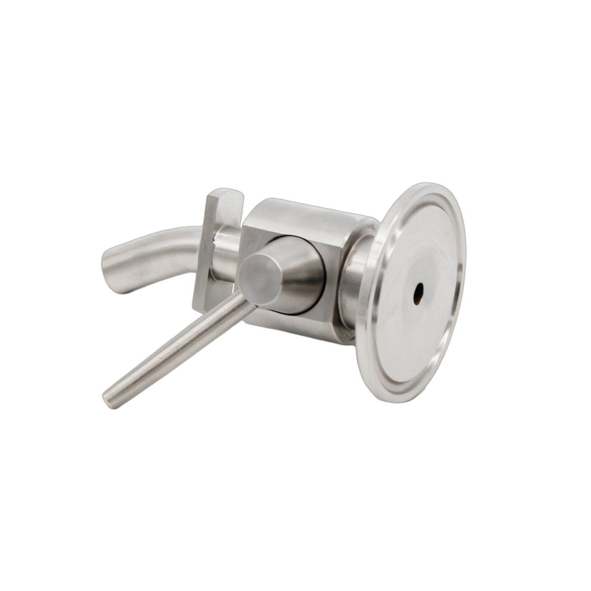 Sanitary Fermentation Sampling Part with Clamp Flange Polished Clamp-End Sampling Valve Compact Hardware Easy to Install for Homebrewers
