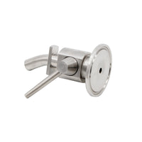 Sanitary Fermentation Sampling Part with Clamp Flange Polished Clamp-End Sampling Valve Compact Hardware Easy to Install for Homebrewers