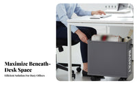 Wheeled Textile Bin 360° Rotating Wheels Storage Basket Large Capacity