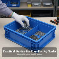 Multiple Compartments Multi-Compartment Screw Box Thickened structure Compartment Storage Box sturdy Parts Organizer safe Latch for DIY hobbyists, technical experts, Professionals, Workshop, Garage, work location, Craft Room