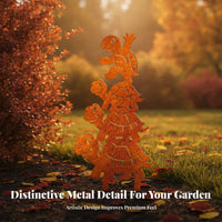 Turtle Stake Ornament Easy to Move Decorative Lawn Stake Weather-Resistant Yard Decoration