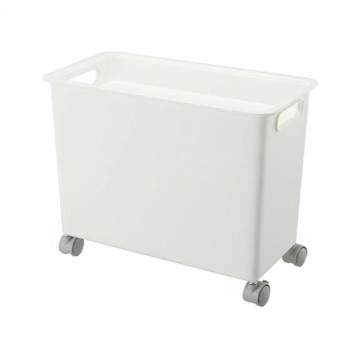 Stackable Design Under-Desk Container with Wheels Includes Lid Rolling Storage Carrier Space-Saving Organizer Box Multipurpose for Students, Office Workers, Homeowners, Dorm Room, Bedroom, Bathroom, Cabinet