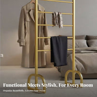 Freestanding Multi-Tier Clothes Rack Large Capacity Garment Stand Space-Saving Display Shelf With Shelves for Boutique Owners, Homeowners, Clothing shop, temporary retail space Shop, changing area, Entryway
