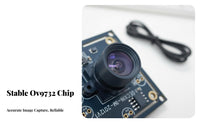 1MP OV9732 Camera Module Plug and Play Face Recognition Camera Module 30FPS Frame Rate Electronic Component for Developers, Engineers, Robotics