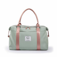 Multi-Compartment Duffel Bag with Wet Pocket Carry on Travel Duffel with Shoulder Strap Soft-Sided Overnight Bag Water-Resistant for Travelers, Expectant Mothers, Weekend Trips, Hospital Stay
