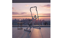 Adjustable Height Foldable Stair Climber Sturdy Steel Frame Foldable Stair Stepper Digital Counter Indoor Climbing Machine Calorie Display