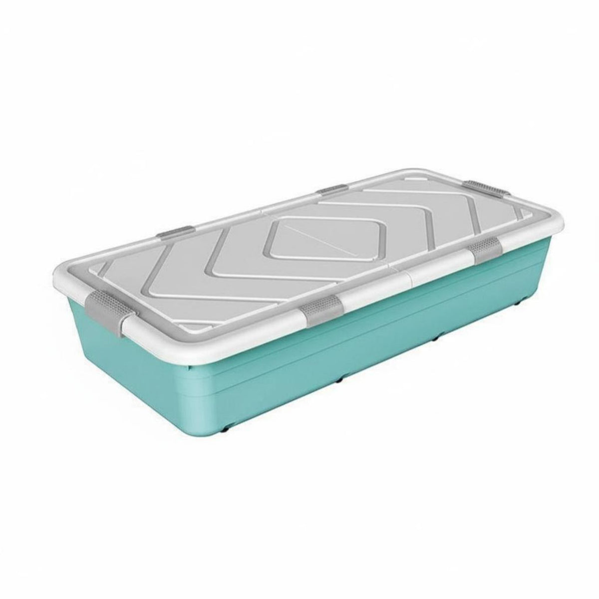 Flat Rolling Storage Bin Dust-Proof Rolling Storage Bin Stackable for Homeowners
