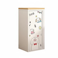 Space-Saving Single-Door Metal Locker Pastel Colors Storage Cabinet Long-Lasting Bedside Table Rust-Proof for Children, Young Adults, Homeowners, Bedroom, Living Room, Narrow Areas, Playroom
