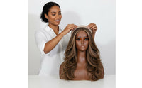 Black Female Mannequin Head Lightweight Female Bust Mannequin for Salon Owners