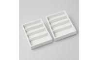 2 Pieces Stackable Eyeglasses Storage Box 4-Compartment Glasses Organizer Tray Divided Eyewear Tray Tidy for Dresser