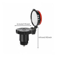 Crystal Clear Cycle Handlebar Mirror Shatter Resistant Acrylic Cycle Mirror for Commuting