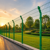 Animal-proof Wire Mesh Fence, Green, Double Wire, High Security, Rust-proof, Powder Coated