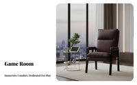 Modern Design Padded Leisure Chair Ergonomic Design Armchair Long-Lasting Frame Living Room Seating Wear-Resistant for Homeowners, Interior Decorators, Home Office, Lounge Area, Bedroom, Reading Corner