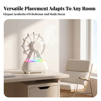 Rotating Desktop Wheel Humidifier Mist Output Room Accessory for Bedroom