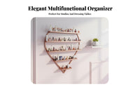 Space-Saving Heart-Shaped Nail Polish Holder Easy to Install Heart-Shaped Shelf Set Large Capacity Display Rack Sturdy Construction for Salon Owners, Beauty Enthusiasts, Dressing Room, Retail Shop, Bedroom, Home