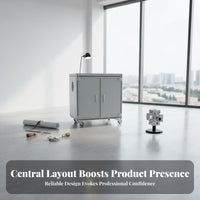 Anti Mobile Workbench Heavy-Duty Aluminum Profile Storage Cabinet Wear-Resistant Rolling Lab Trolley for Factory Workers, Engineers, Lab