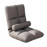 Pillow Padded Floor Lounge Chair High Backrest Adjustable Floor Chair Quilted Home Furniture Cushioned